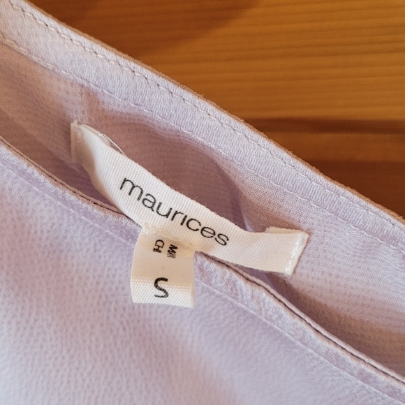 Maurice's lilac blouse size small - Picture 7 of 12